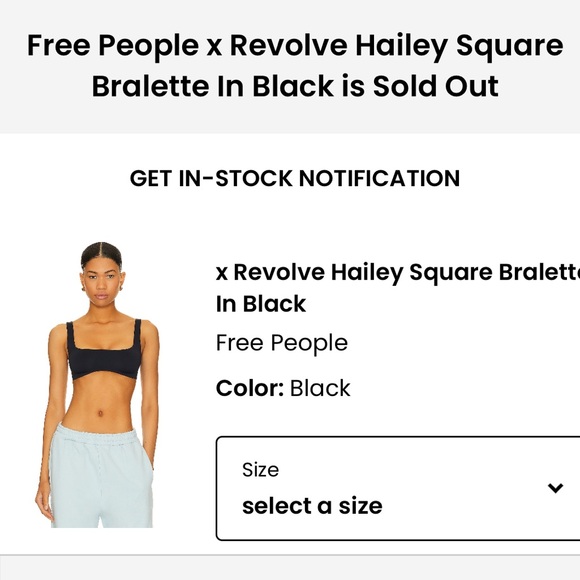 NWOT free people x Revolve bralette - Picture 5 of 5